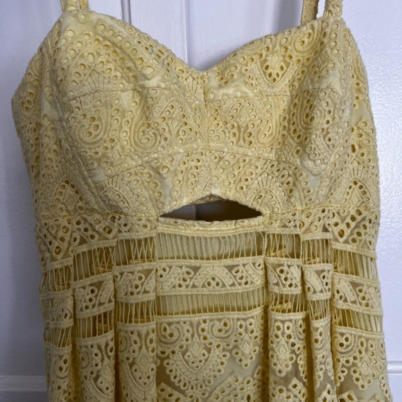 Thurley Yellow Lace Dress - Picture 2 of 13